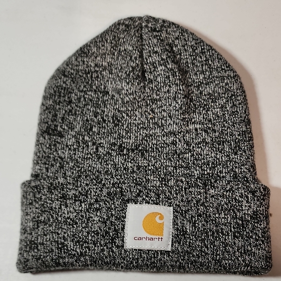 Carhartt Gray and White Knit Beanie - Picture 1 of 4